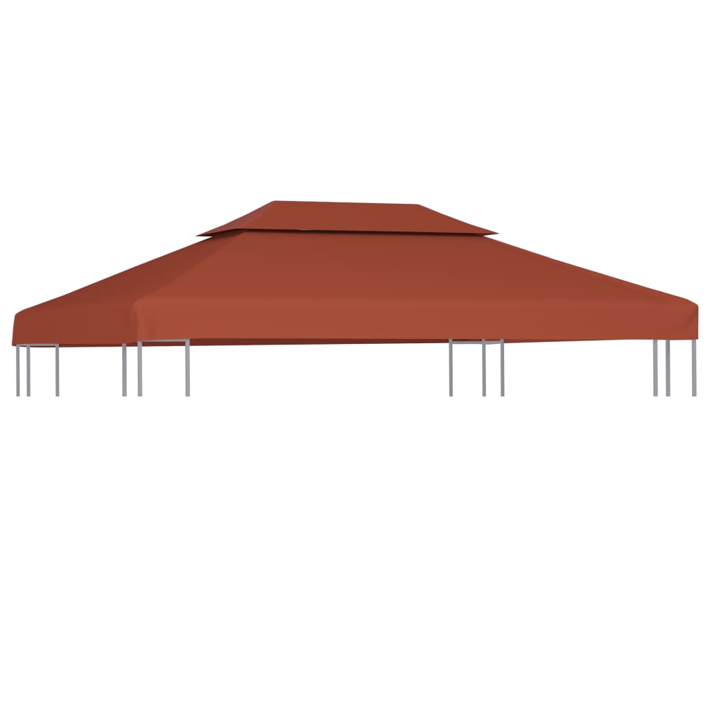 Prieeldak 2-laags 310 g/m² 4x3 m terracottakleurig