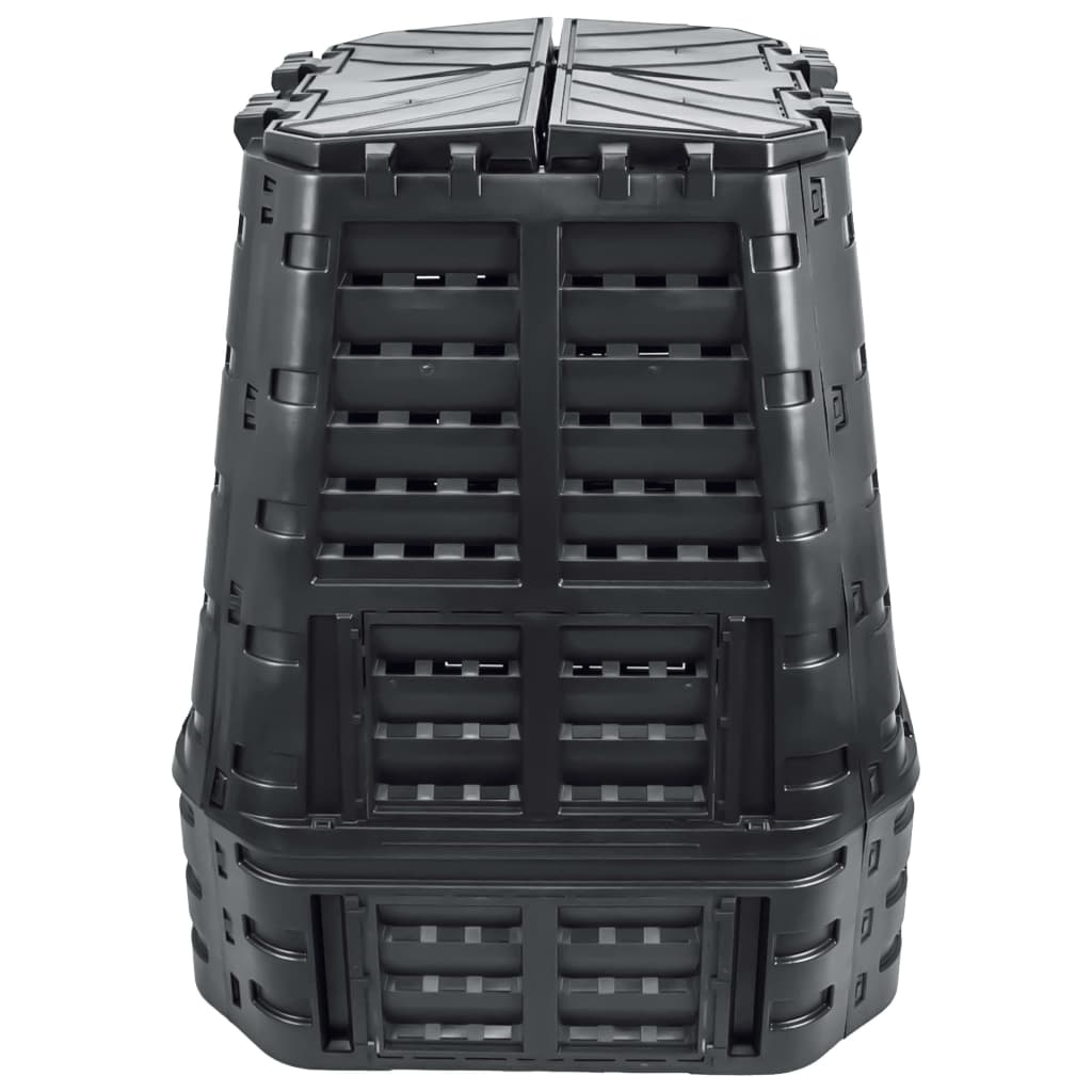 Compostbak 740 L 93,3x93,3x113 cm zwart