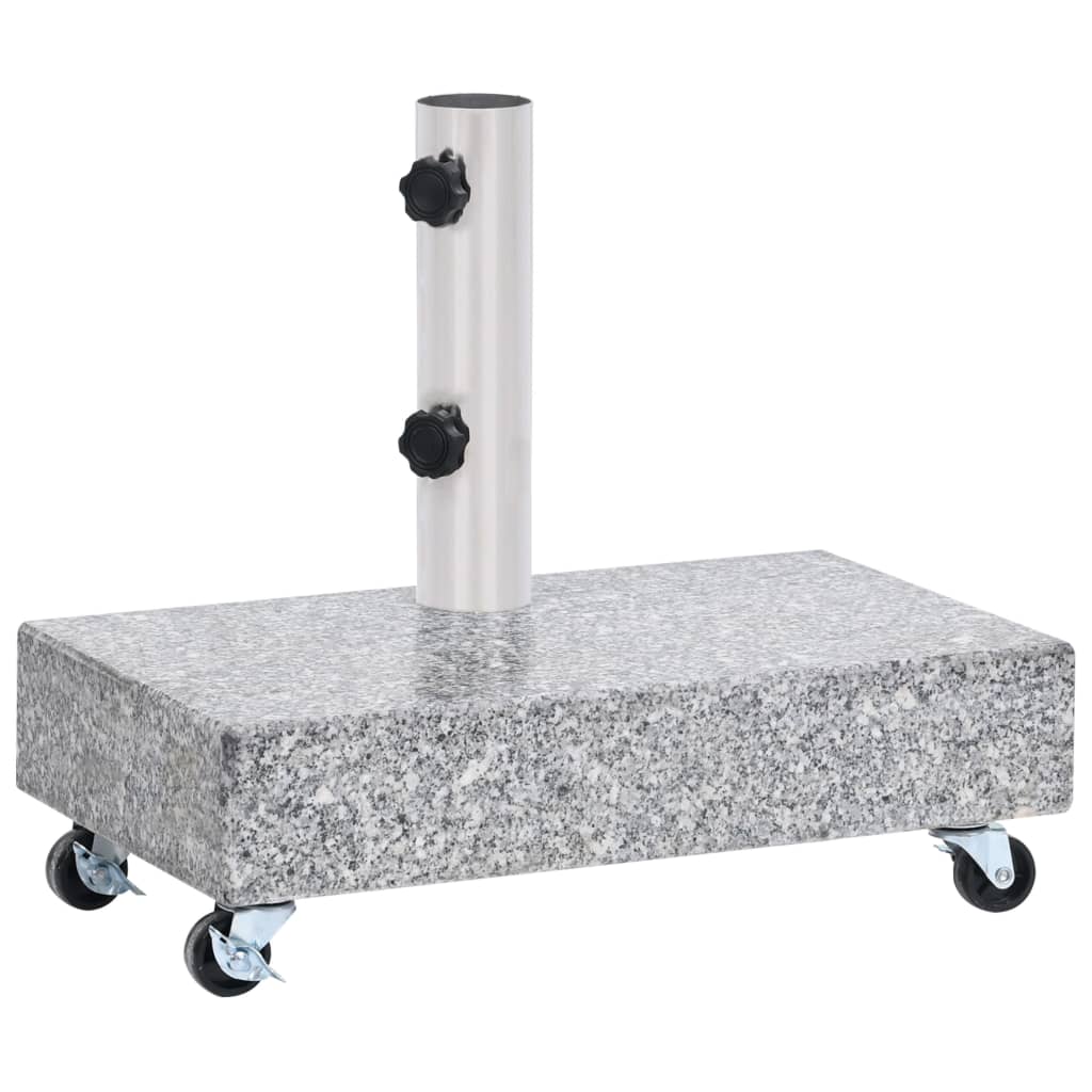 Parasolvoet 45x25x8 cm graniet lichtgrijs