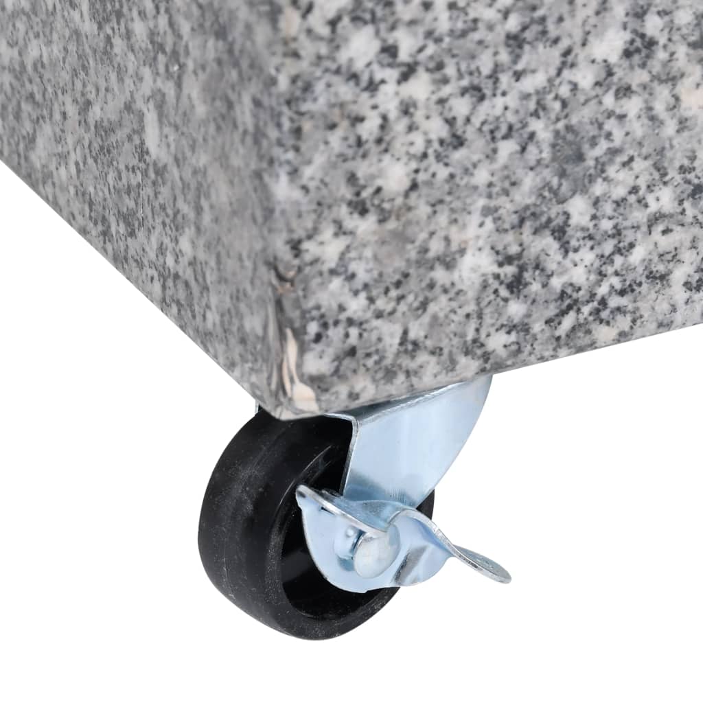 Parasolvoet 45x25x8 cm graniet lichtgrijs