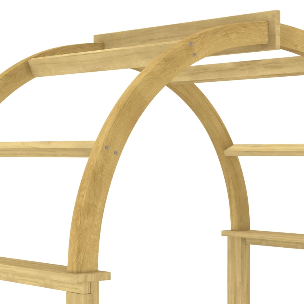 Boog met latwerk 141x97x243 cm geïmpregneerd massief grenenhout