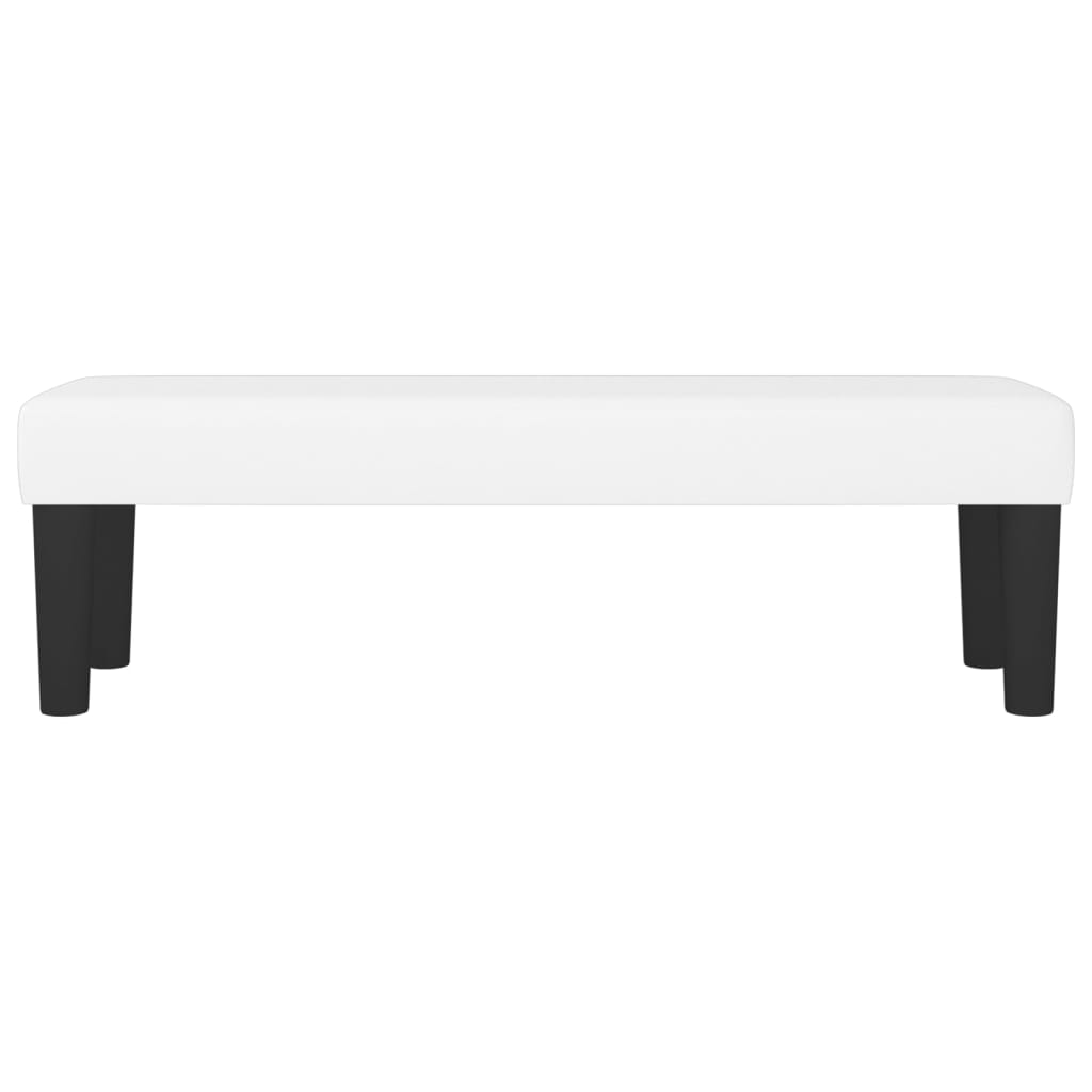 Bankje 100x30x30 cm kunstleer wit
