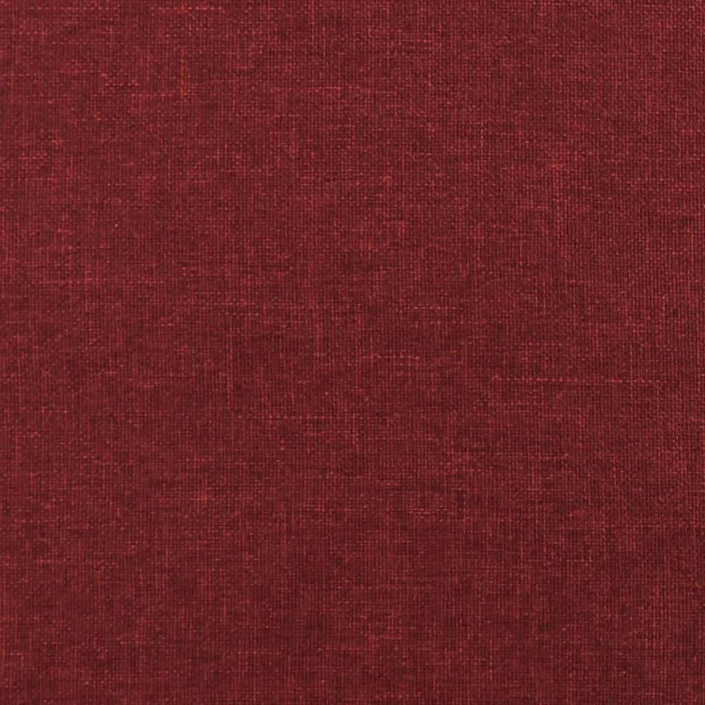 Bankje 70x35x41 cm stof wijnrood