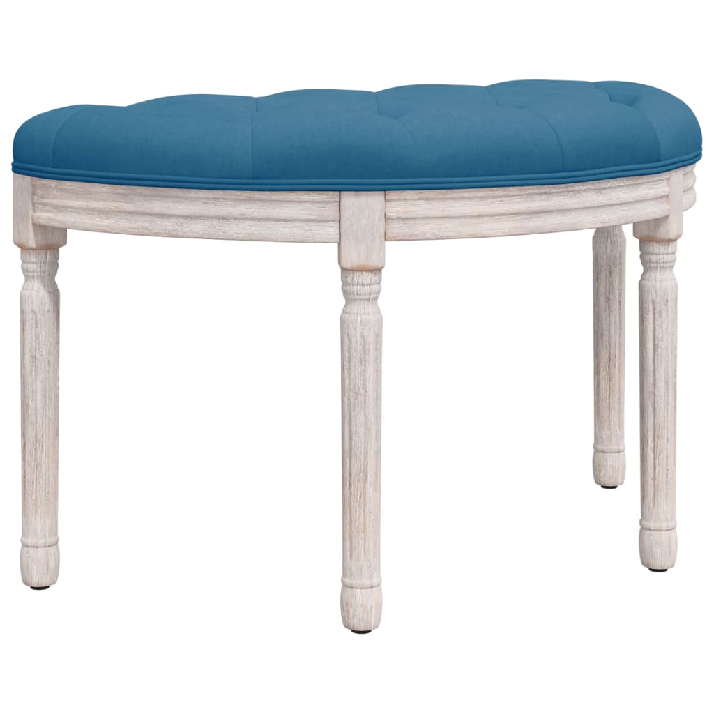 Bankje 81,5x41x49 cm fluweel blauw