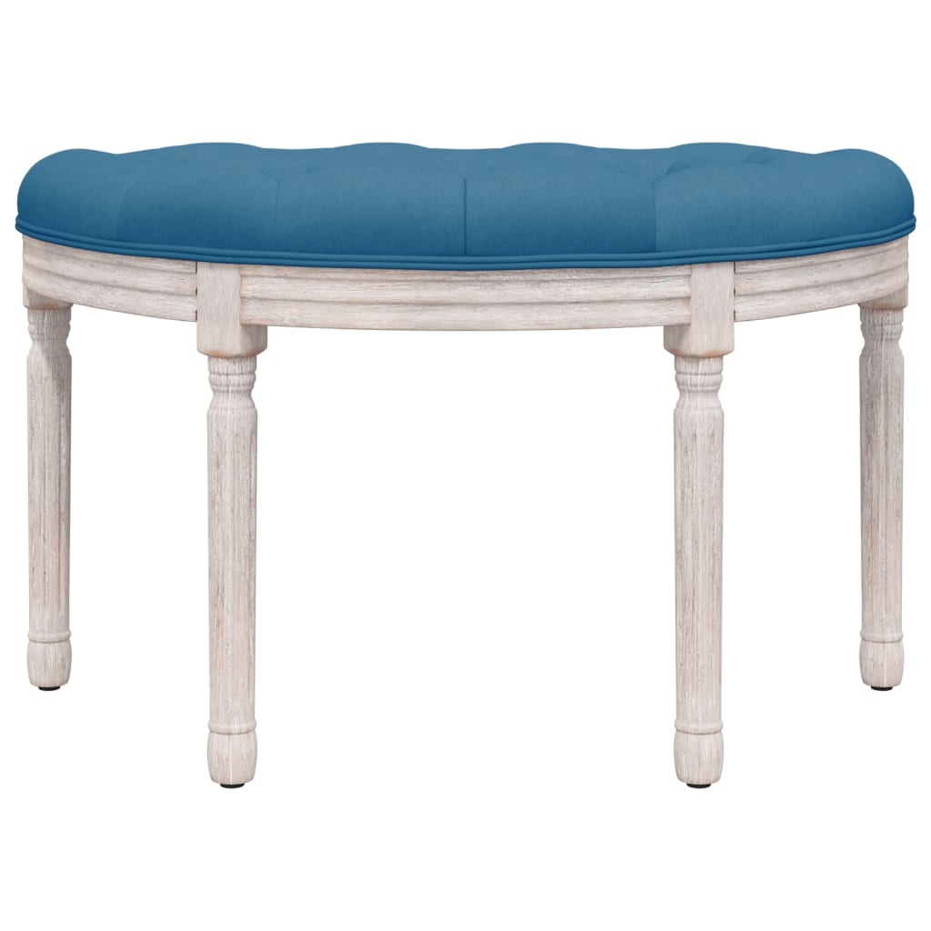 Bankje 81,5x41x49 cm fluweel blauw