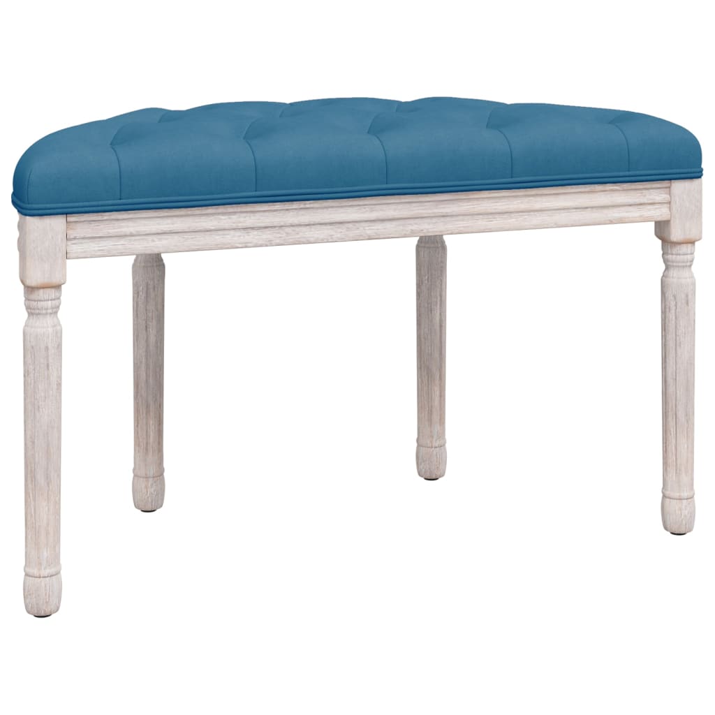 Bankje 81,5x41x49 cm fluweel blauw