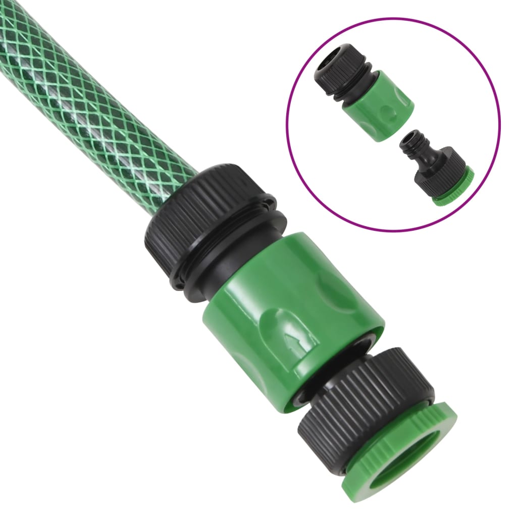Tuinslang met koppelingsset 0,75'' 20 m PVC groen