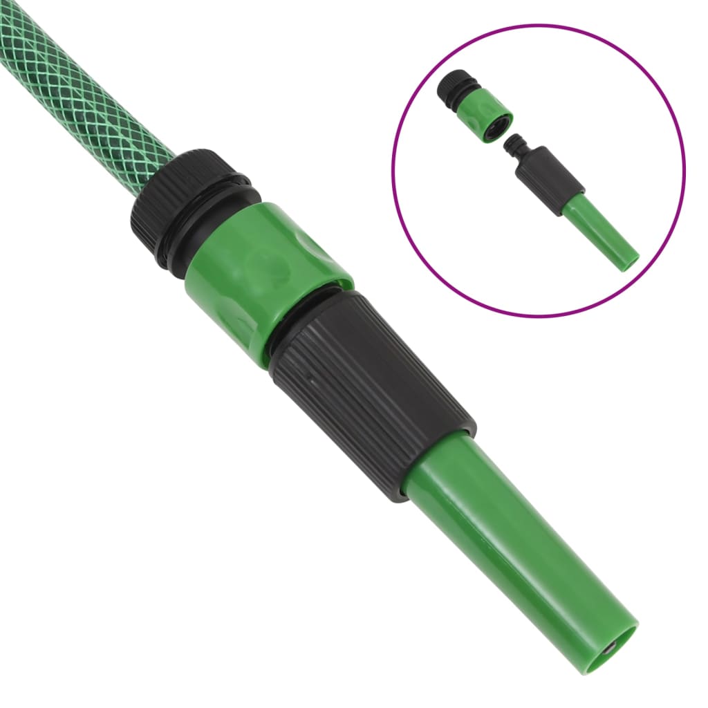Tuinslang met koppelingsset 0,75'' 20 m PVC groen