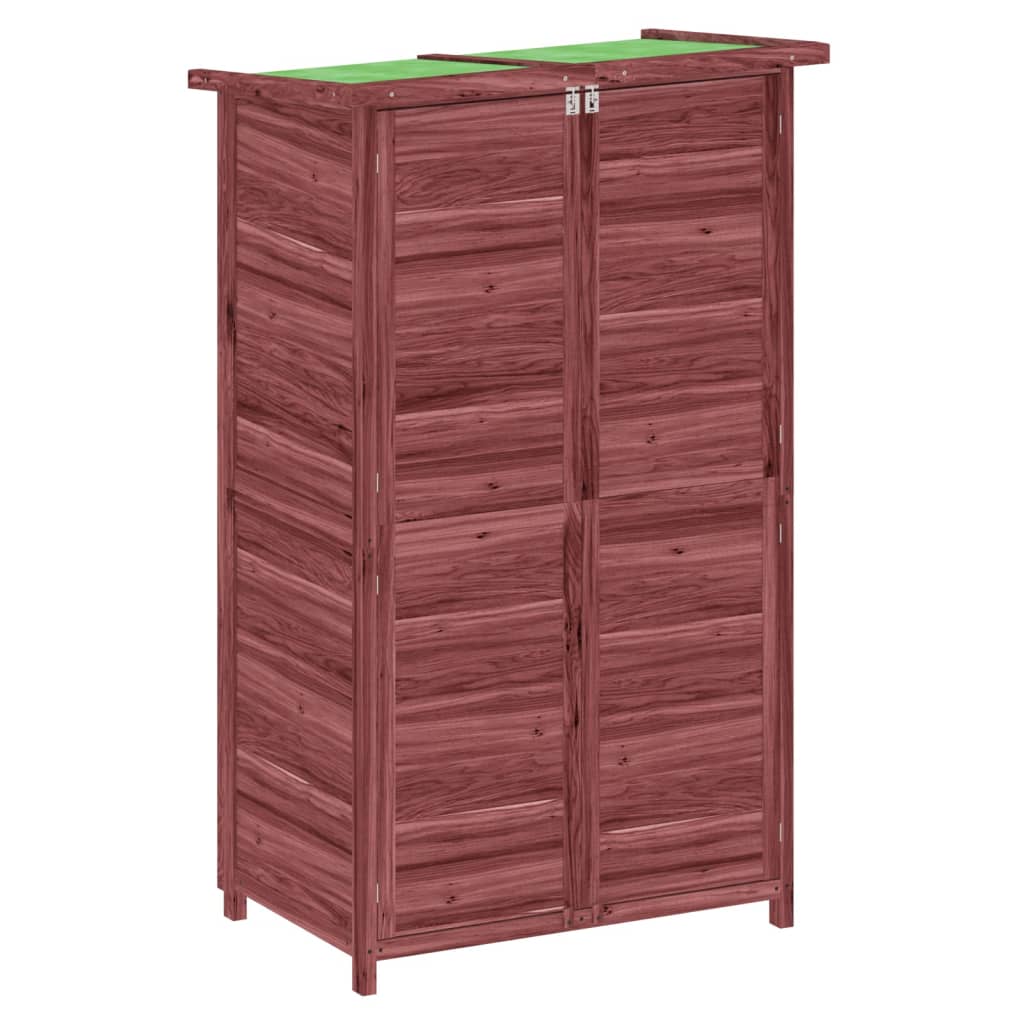 Tuinschuur 83x57x140 cm massief grenenhout mokkakleurig