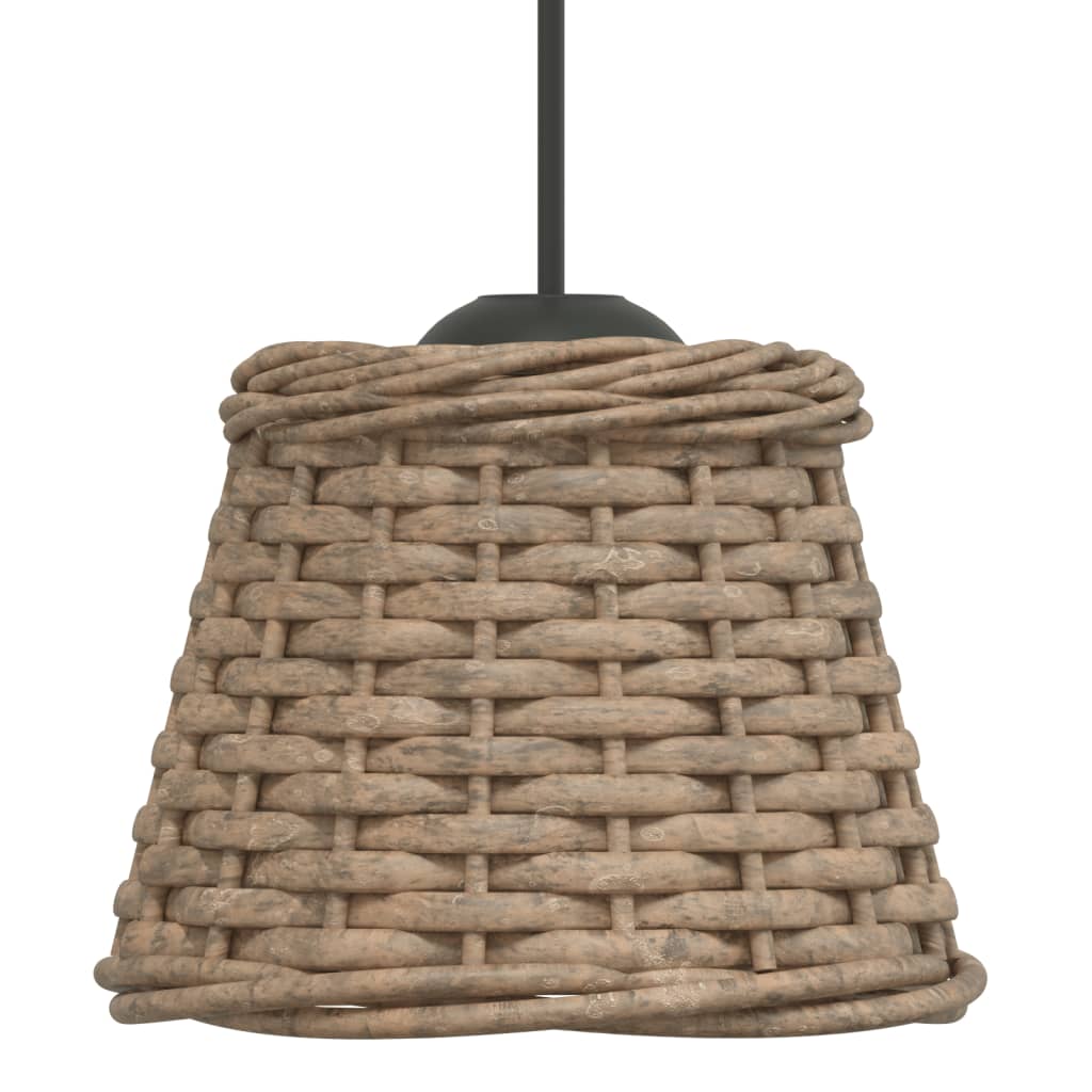 Plafondlampenkap Ø15x12 cm wicker bruin
