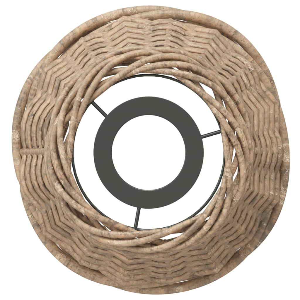 Plafondlampenkap Ø15x12 cm wicker bruin