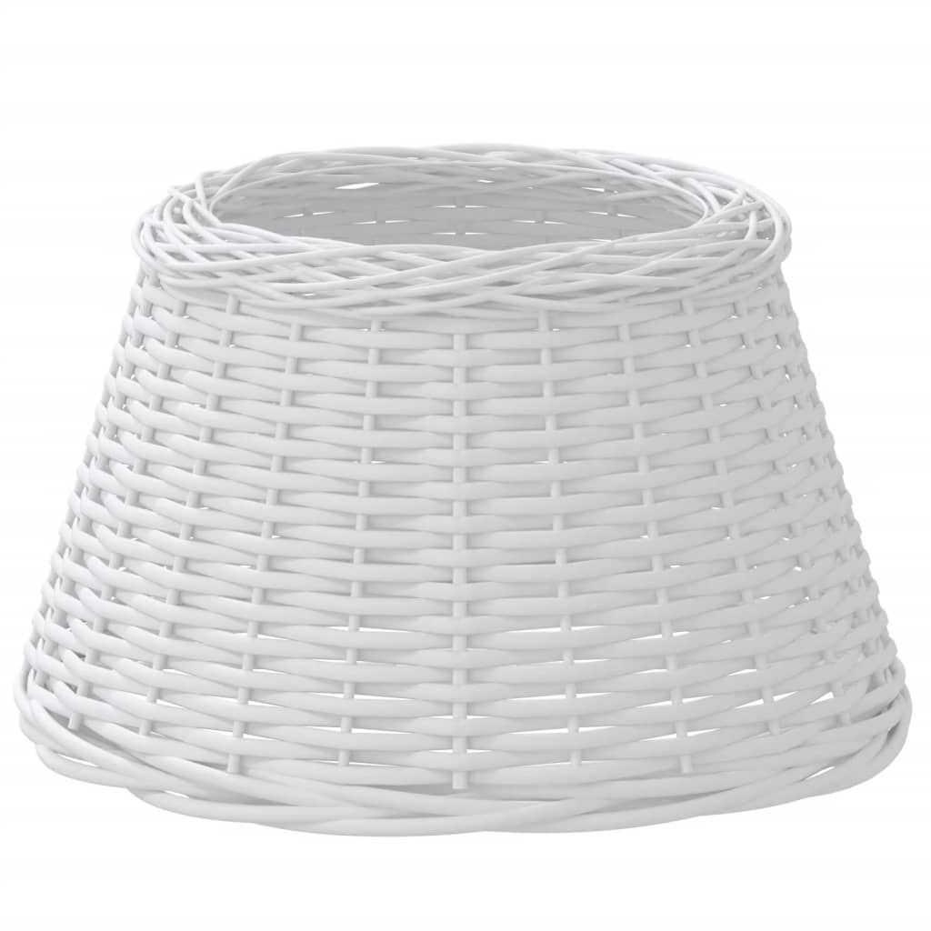 Lampenkap Ø50x30 cm wicker wit