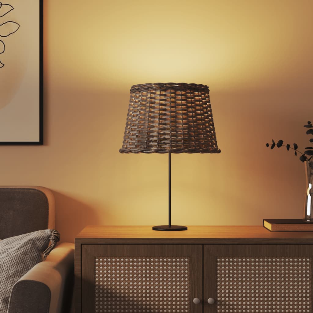 Lampenkap Ø40x26 cm wicker bruin