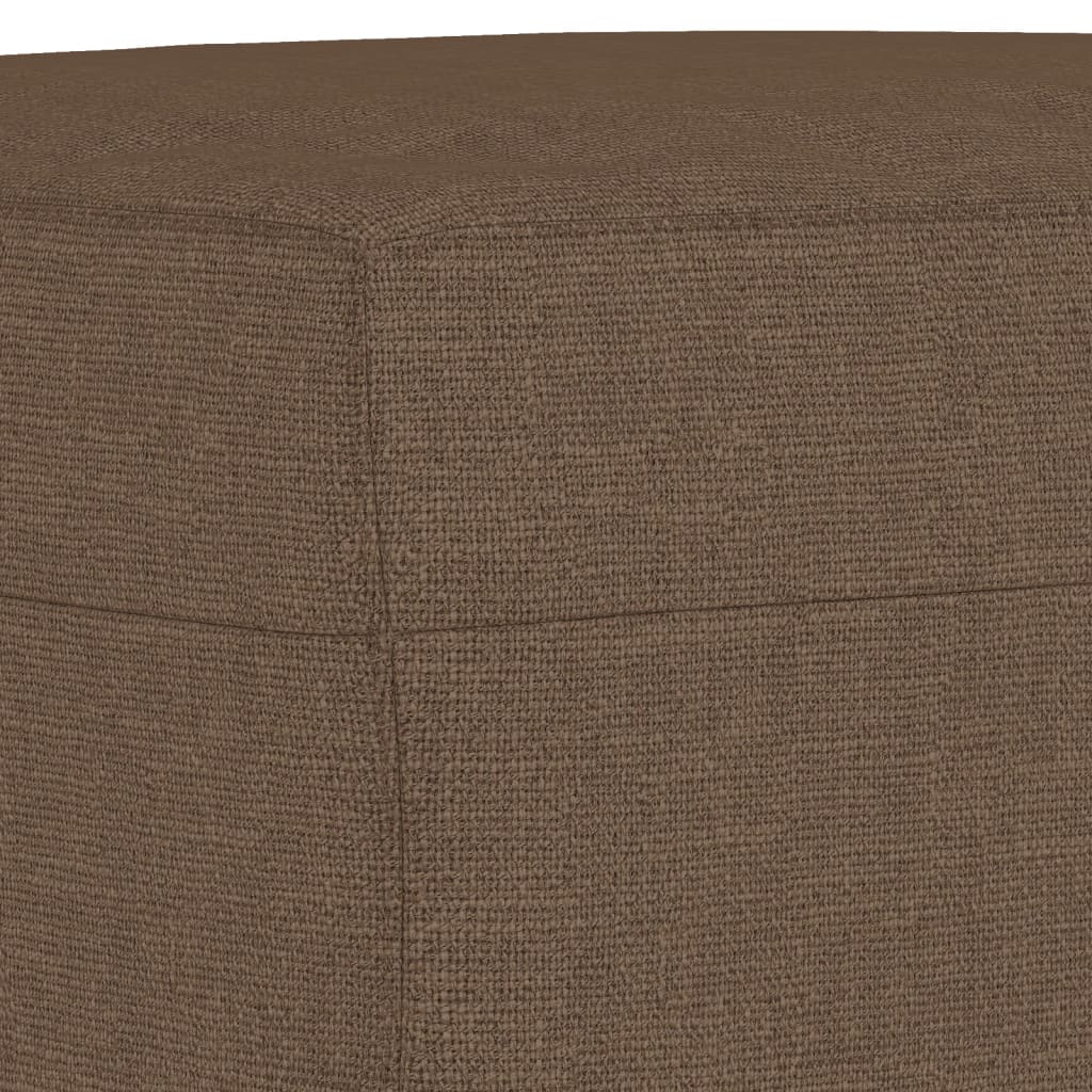4-delige Loungeset met kussens stof bruin