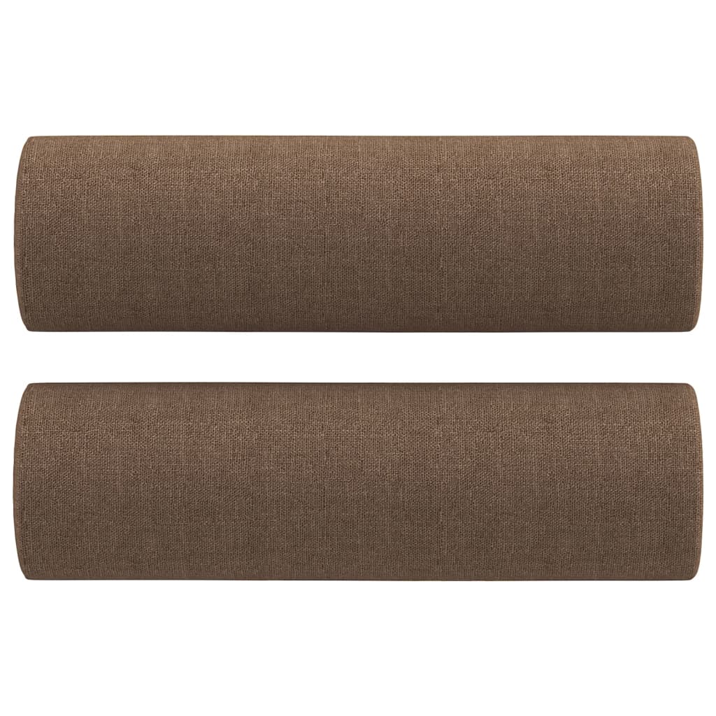 4-delige Loungeset met kussens stof bruin