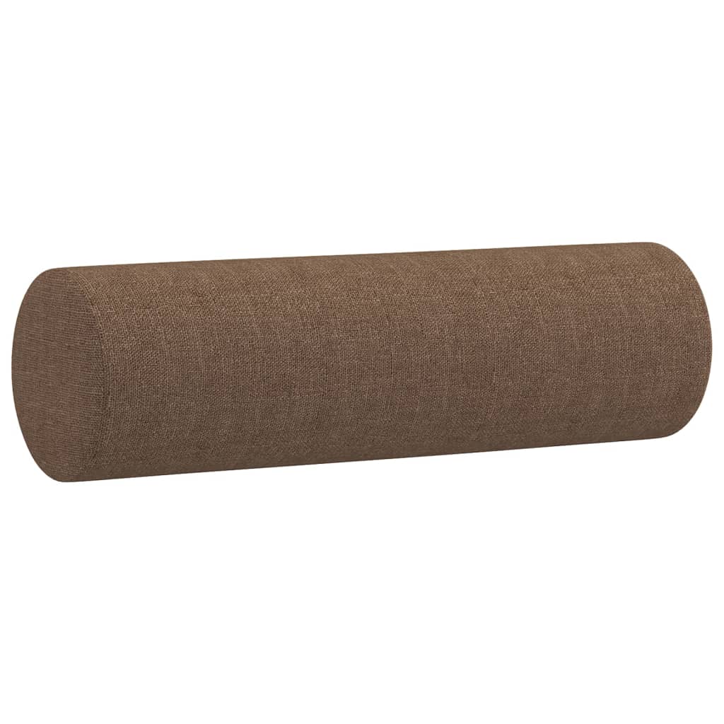 4-delige Loungeset met kussens stof bruin
