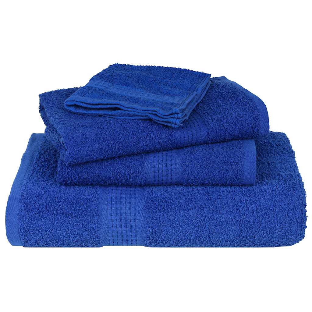 8-delige Handdoekenset 360 g/m² 100% katoen blauw