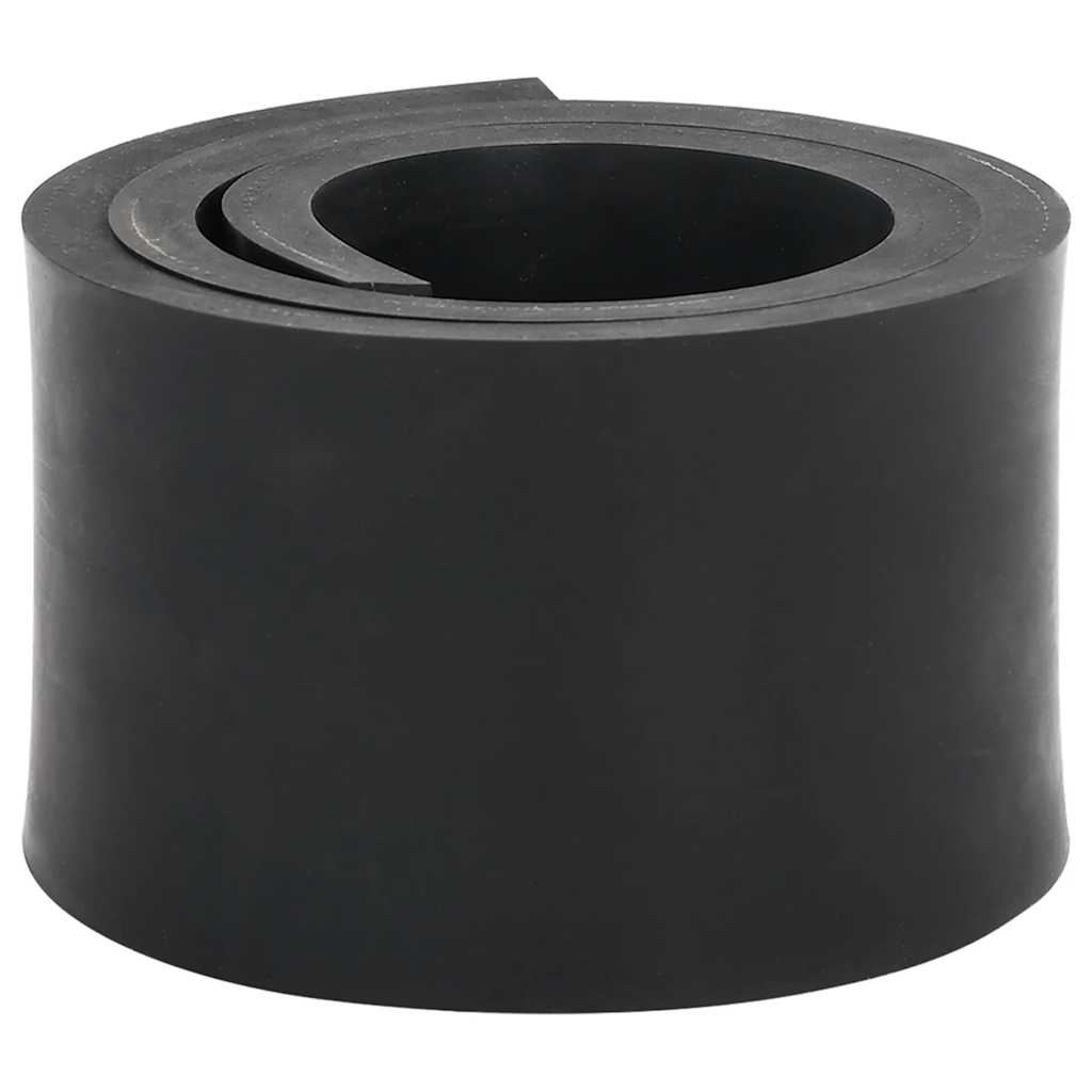 Rubberen rand voor sneeuwploeg 120x8x1 cm zwart