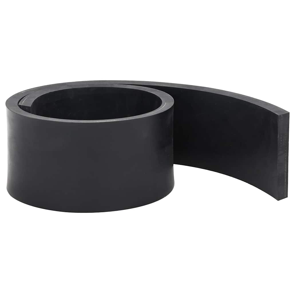 Rubberen rand voor sneeuwploeg 120x8x1 cm zwart