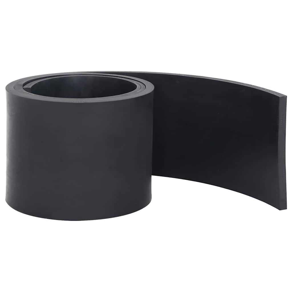 Rubberen rand voor sneeuwploeg 150x15x1 cm zwart