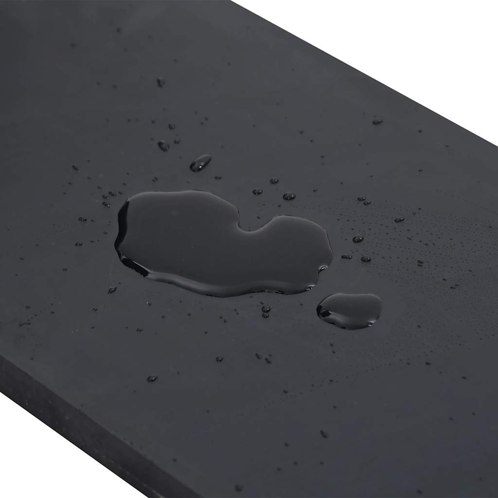 Rubberen rand voor sneeuwploeg 250x15x1 cm zwart