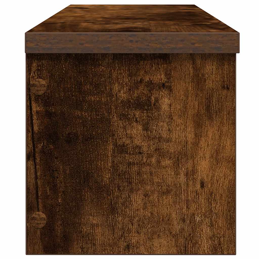 Keukenrekken stapelbaar 2 st 50x15x16 cm gerookt eikenkleurig