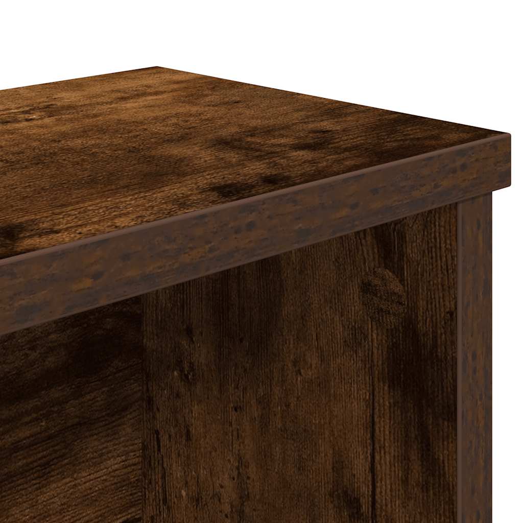 Keukenrekken stapelbaar 2 st 50x15x16 cm gerookt eikenkleurig