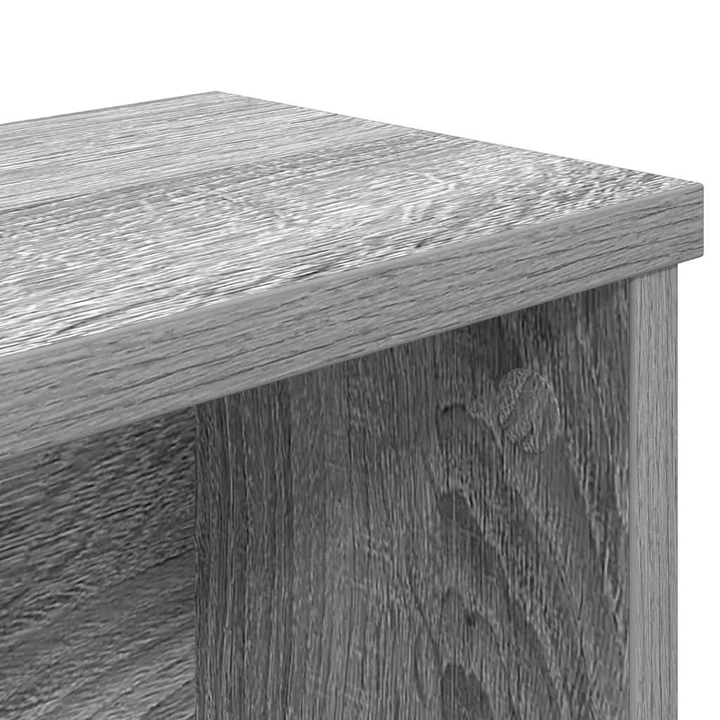Keukenrekken stapelbaar 2 st 50x15x16 cm grijs sonoma eiken