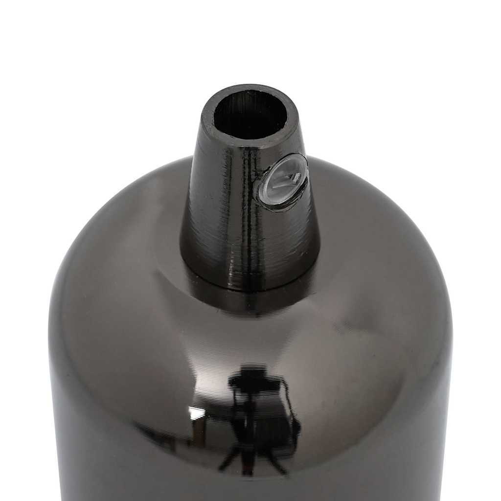 Lamphouders 2 st glanzend zwart E27