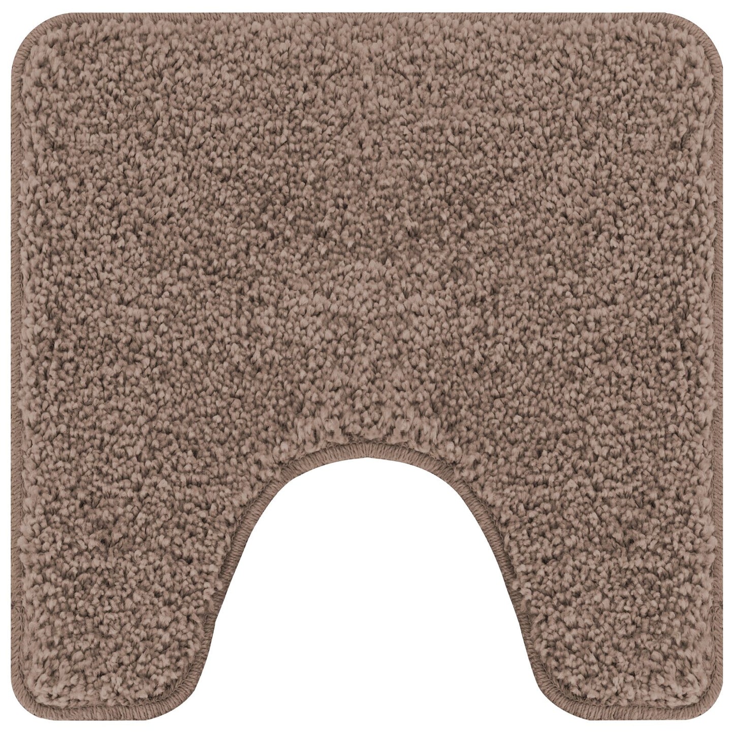 Badmat U-Vormig Bruin 50x50 cm Polypropeen Antislip