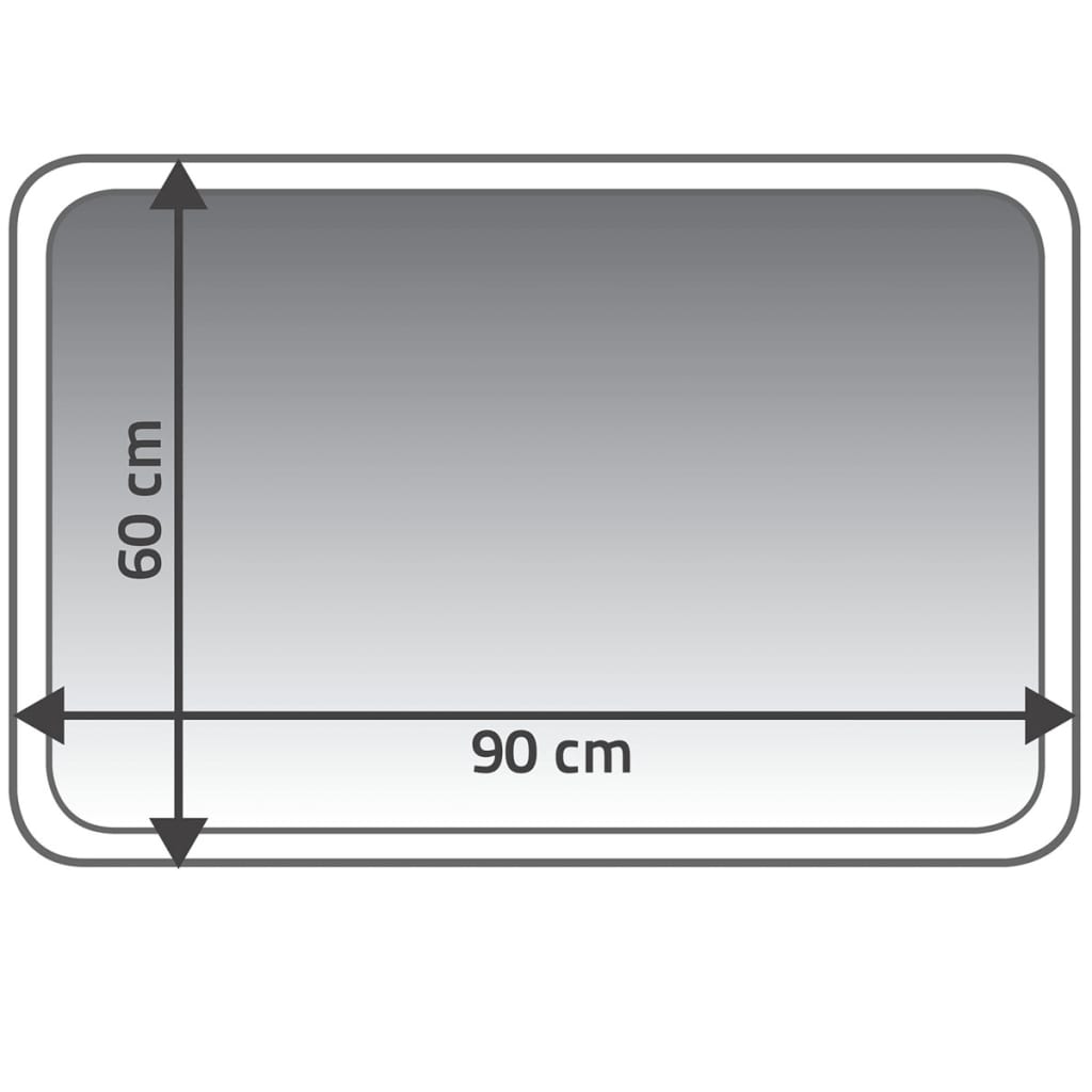 Badkamermat Coins 60x90 cm grijs 7103307