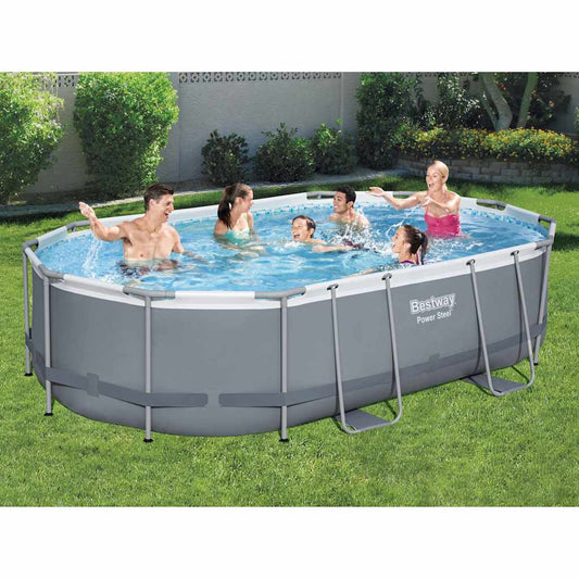 Zwembadset Power Steel ovaal 488x305x107 cm
