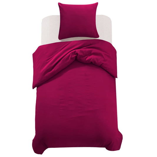 Dekbedovertrekset 155x220/80x80 cm bordeauxrood