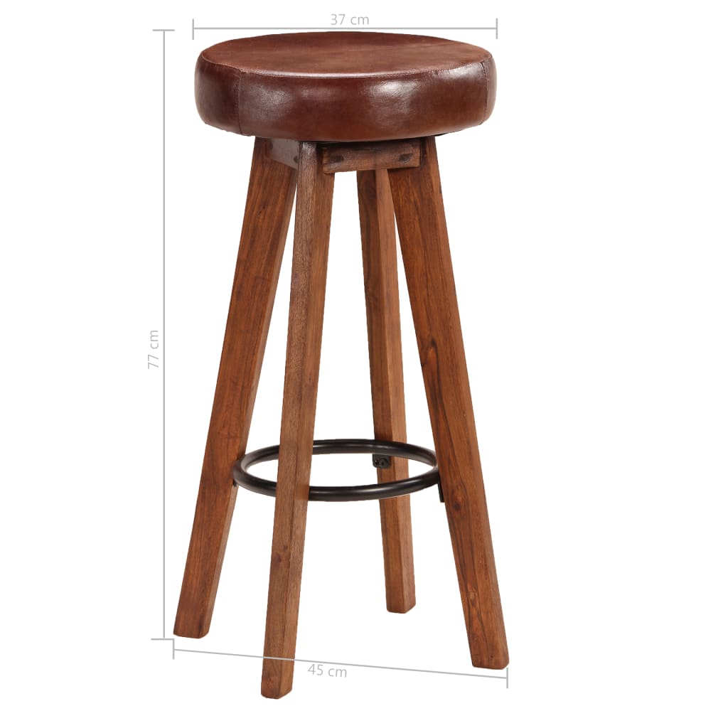 5-delige Barset 115x56x107 cm massief hout