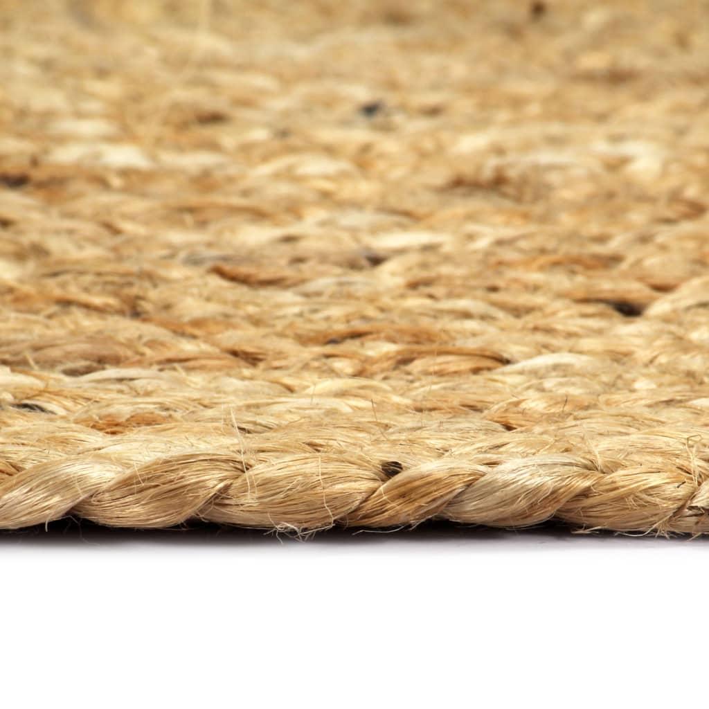 Placemats 4 st rond 38 cm jute natuurlijk