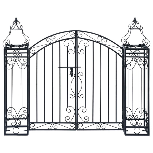Poort decoratief 122x20,5x100 cm smeedijzer