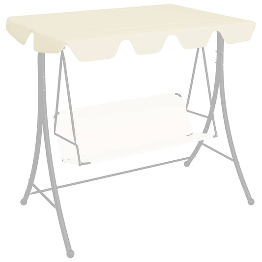Vervangingsluifel voor schommelbank 188/168x145/110 cm crème
