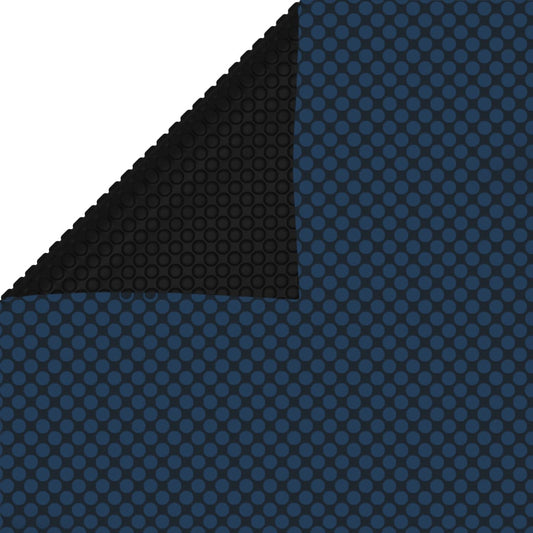 Zwembadfolie solar drijvend 800x500 cm PE zwart en blauw