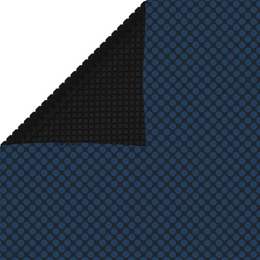 Zwembadfolie solar drijvend 1200x600 cm PE zwart en blauw