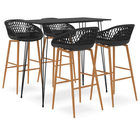 5-delige Barset zwart