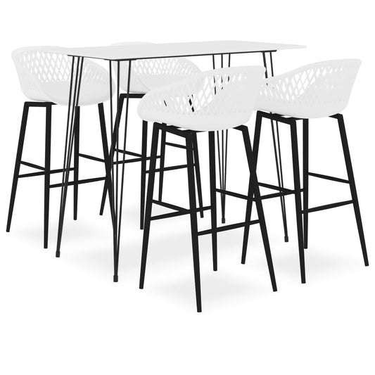 5-delige Barset wit