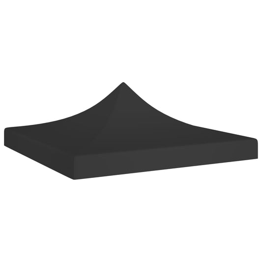 Partytentdak 270 g/m² 3x3 m zwart