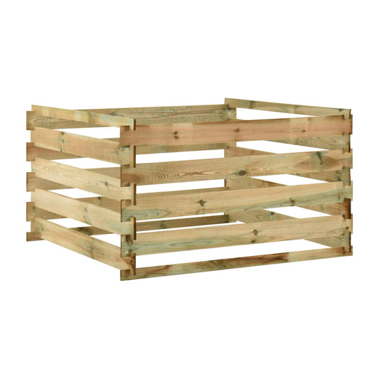Tuincompostbak gelat 120x120x70 cm geïmpregneerd grenenhout