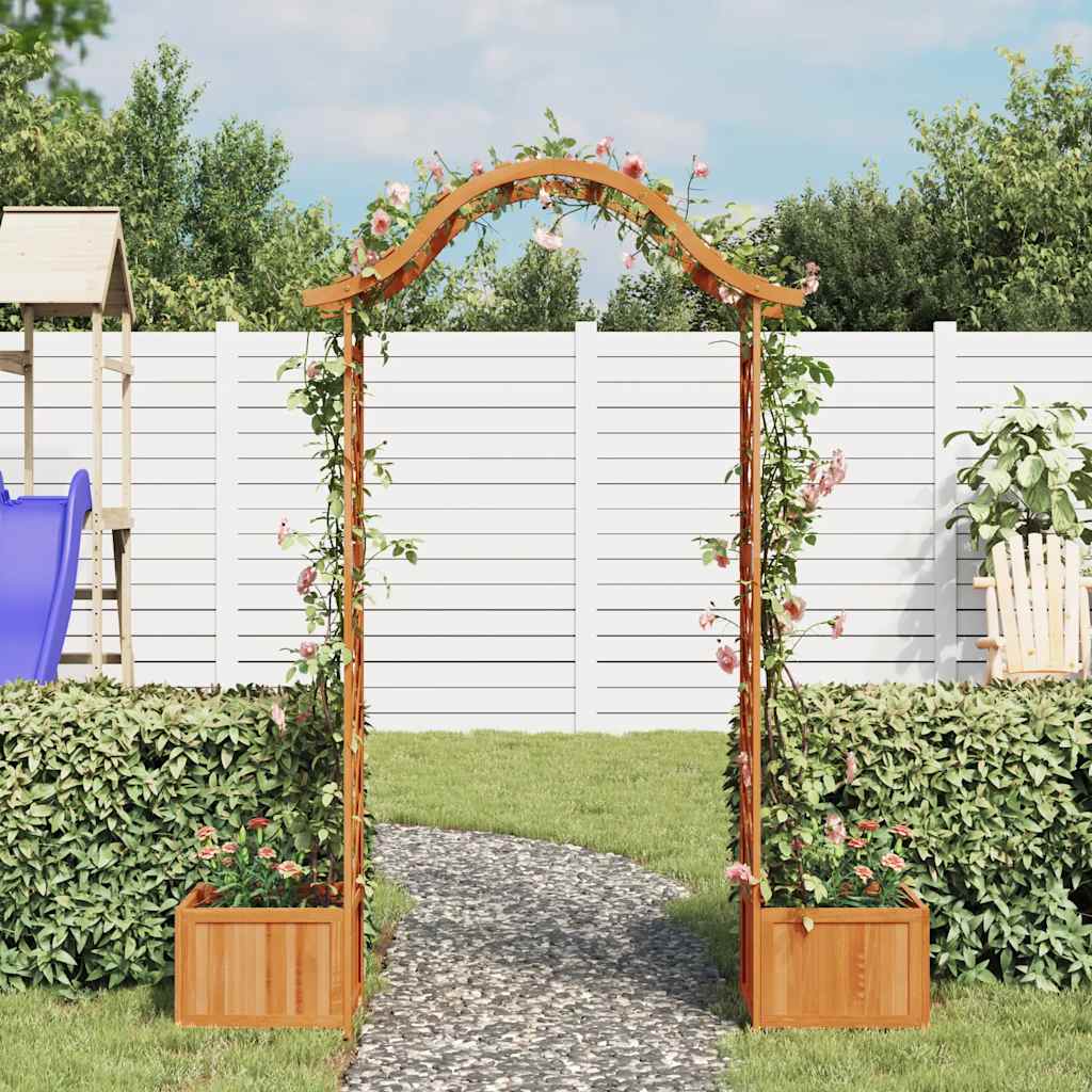 Pergola met plantenbak massief vurenhout