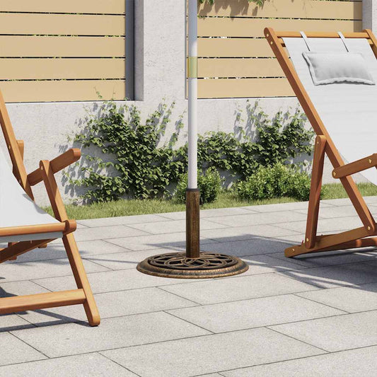 Parasolvoet 44x44x31 cm gietijzer bronskleurig