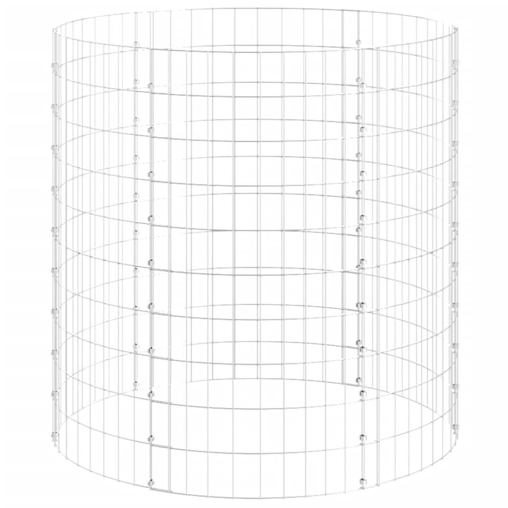 Compostbak Ø100x100 cm gegalvaniseerd staal