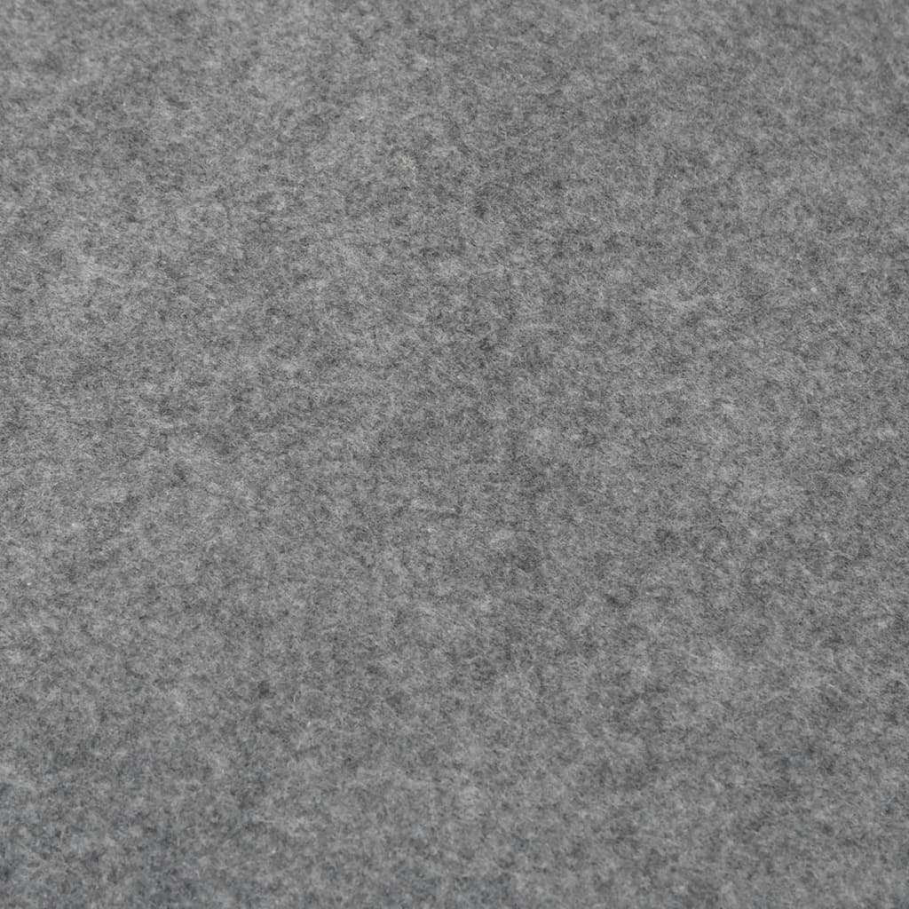 Zwembadgrondzeil Ø428 cm polyester geotextiel lichtgrijs