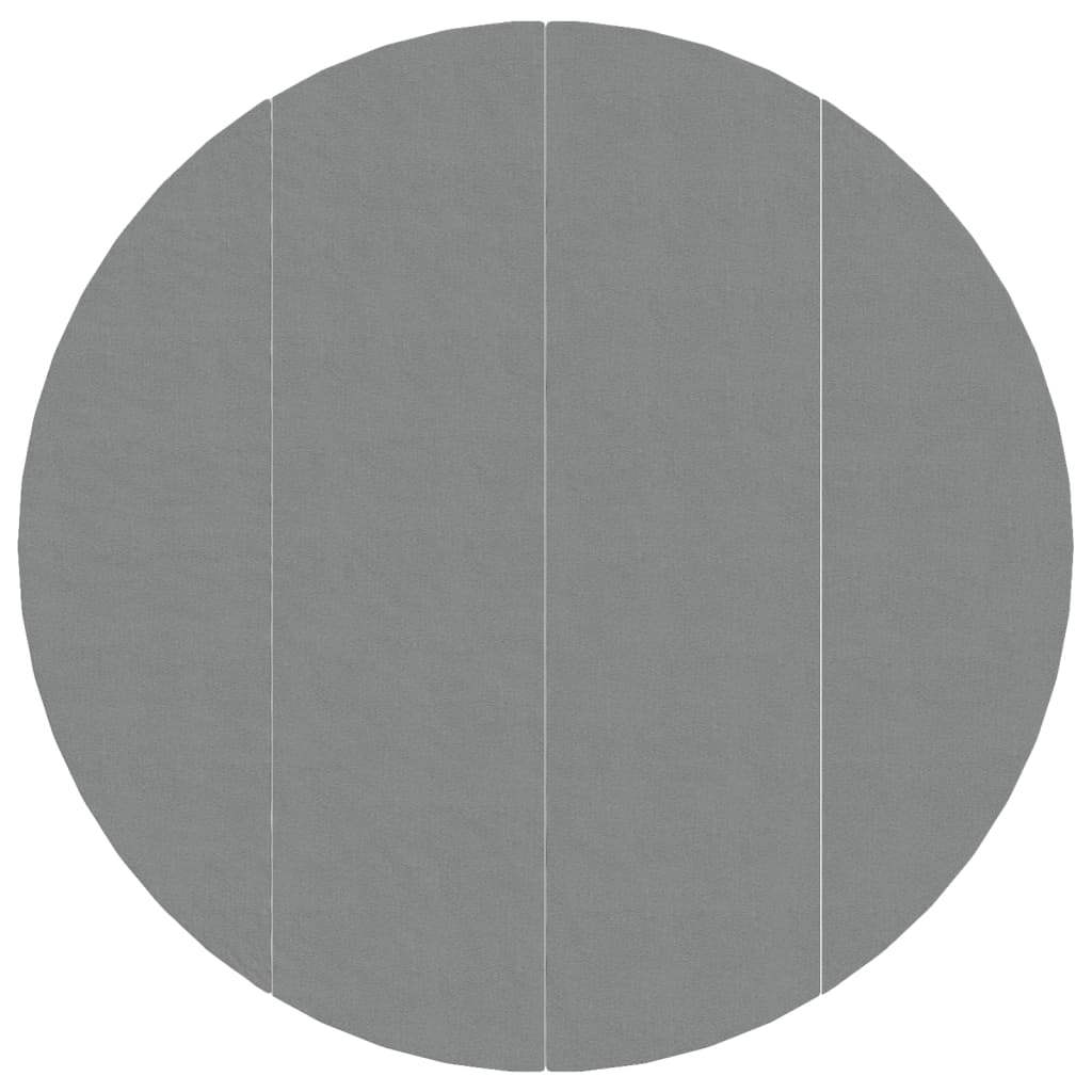 Zwembadgrondzeil Ø500 cm polyester geotextiel lichtgrijs