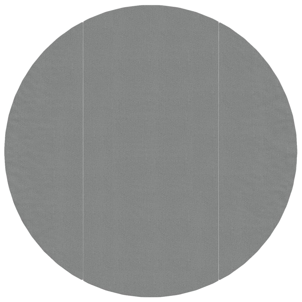 Zwembadgrondzeil Ø306 cm polyester geotextiel lichtgrijs