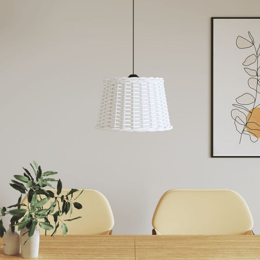 Plafondlampenkap Ø40x26 cm wicker wit